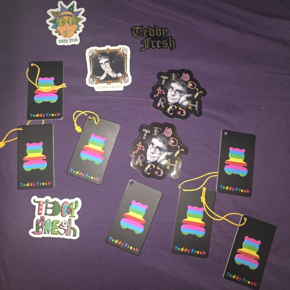 Teddy Fresh Multicolor Sticker and Tag Collection